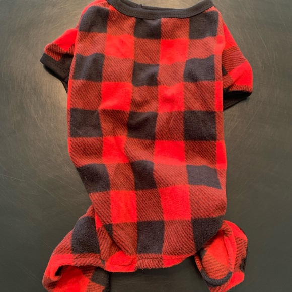 Dog onesie pajamas and Benebone Fishbone dog chew - Picture 4 of 6